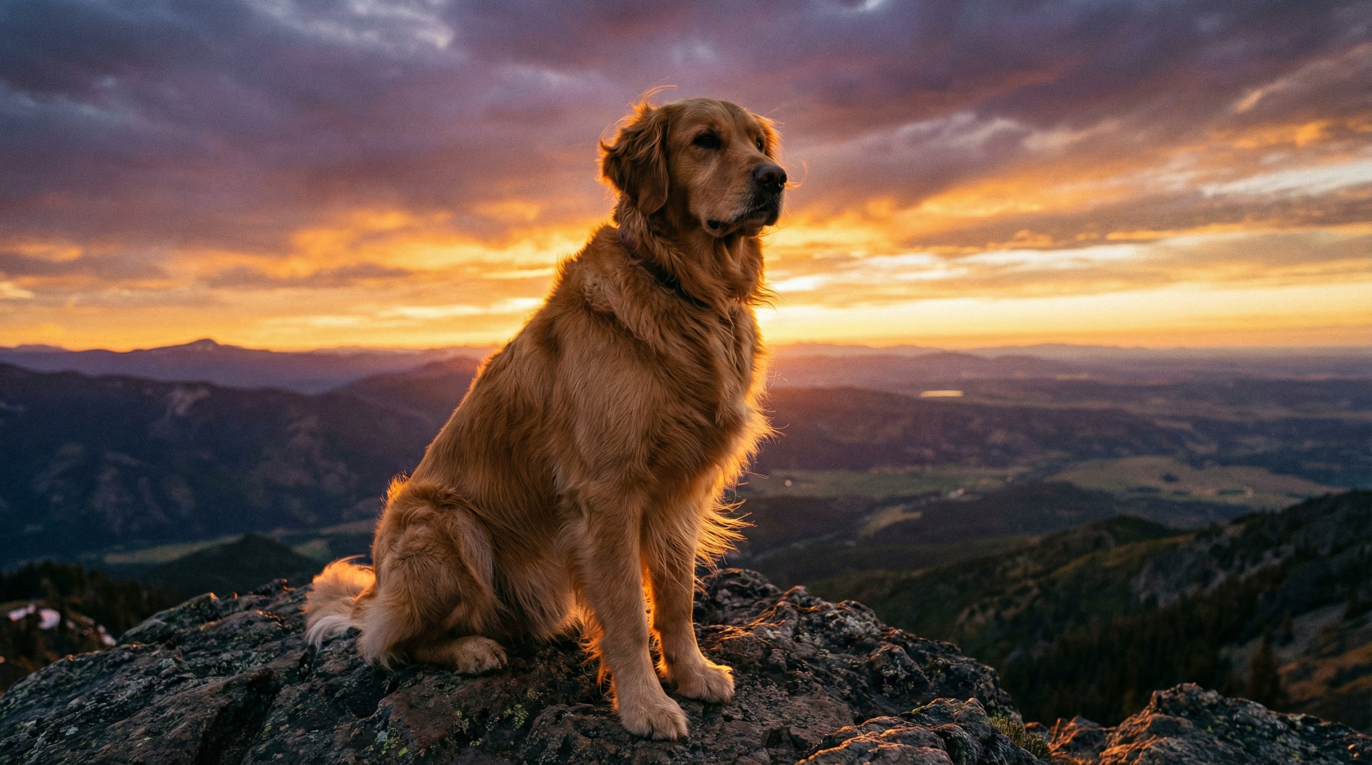 女团金毛山巅日落视频